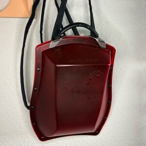 Red Hardshell Boblbee Scarabee Backpack